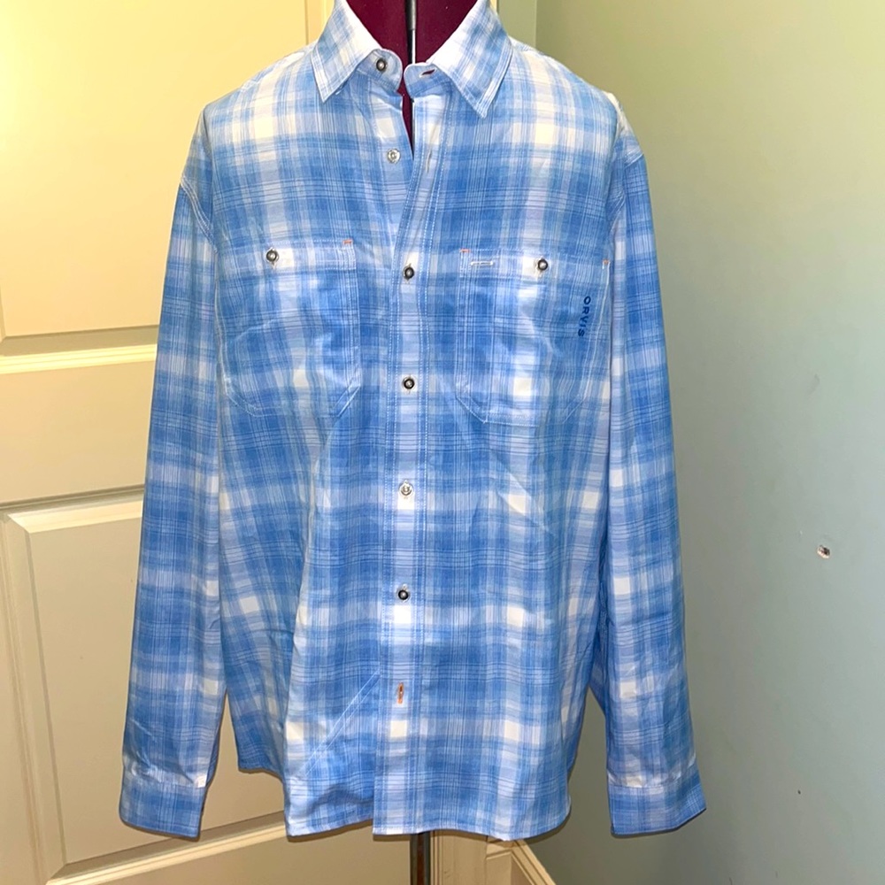 size Large Orvis Button Down Dress Shirt LIKE NEW
